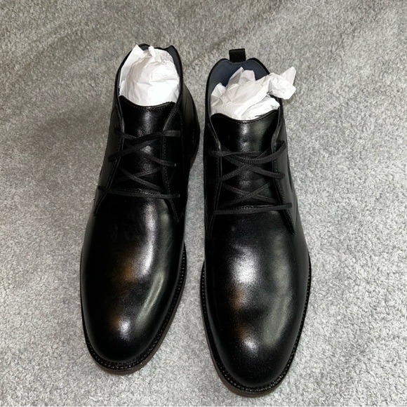 Stacy Adams Black Chukka Boots Smooth Leather - Picture 1 of 8